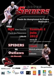 affiche finale retour championnat france n1 roller hockey rouen moreuil 2012