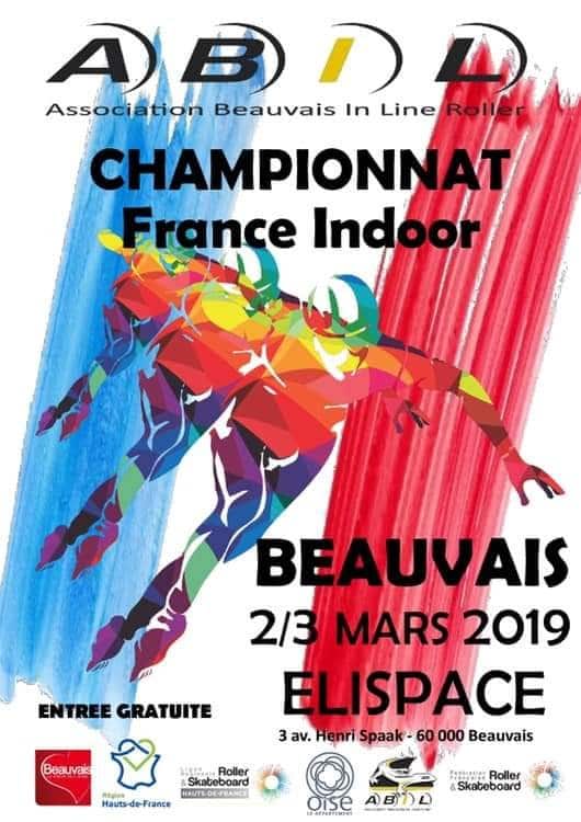 Championnat de France Indoor de roller course 2019 à Beauvais (60)