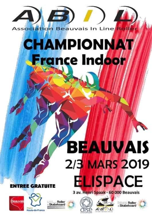 affiche france indoor roller course 2019