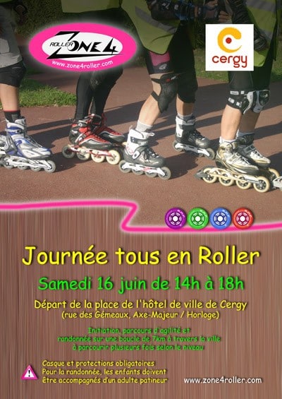Journée Tous en Roller 2012 à Cergy (95)