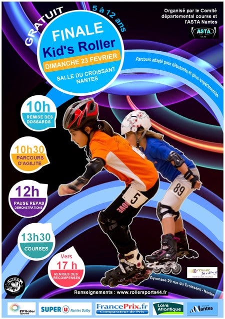 affiche kids roller finale nantes 2014