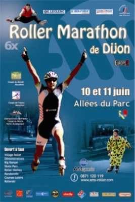 affiche marathon roller dijon 2006