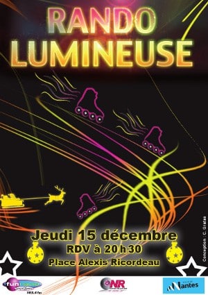 Randonnée roller de Noël 2011 à Nantes (44)