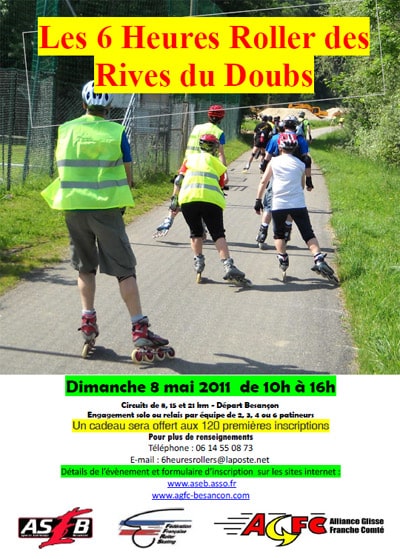 6 Heures Roller des Rives du Doubs 2011 à Besançon (25)
