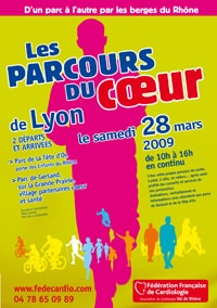 Roller au Parcours du Coeur 2009 à Lyon (69)