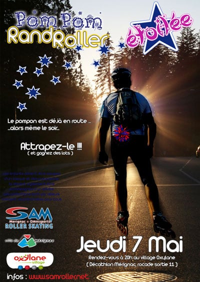 Pom Pom Randonnée Roller étoilée 2009 à Mérignac (33)