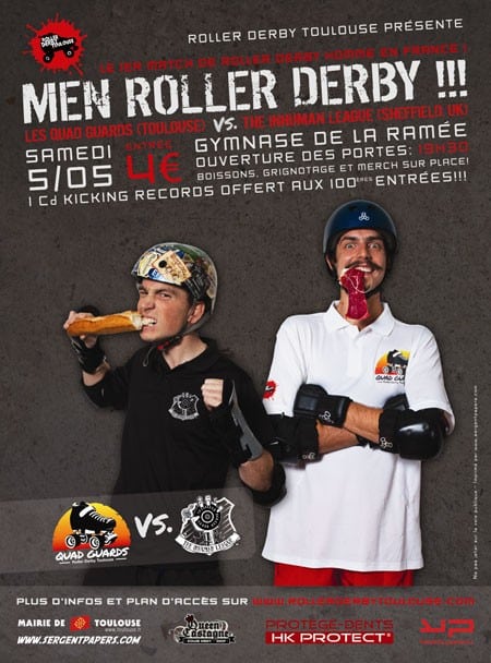 Rencontre de roller derby masculine 2012 à Toulouse (31)