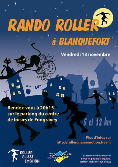 Randonnée roller de novembre 2009 à Blanquefort (33)