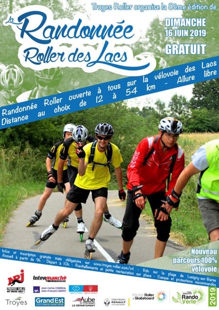 affiche rando roller des lacs 2019