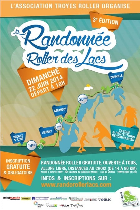 Randonnée Roller des Lacs avec Troyes Roller