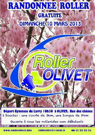 Randonnée roller gratuite à Olivet (45)