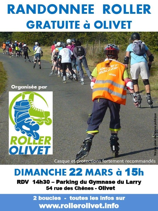 Randonnée sportive en roller à Olivet (45)