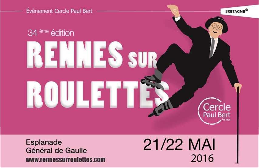 Le visuel de Rennes sur Roulettes 2016
