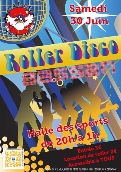 affiche roller disco fous bassan 2012