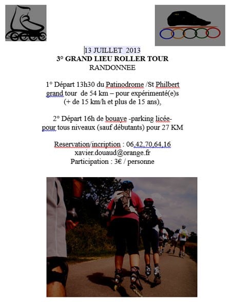 3ème Grand-Lieu Roller Tour &#8211; 40ème anniversaire de la Coupe de l&rsquo;Amitié Internationale (44)