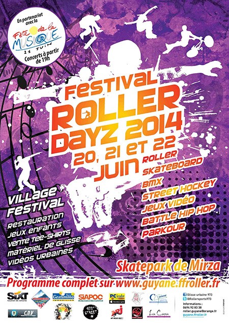 Rollerdayz au Skatepark de Mirza (Guyane)