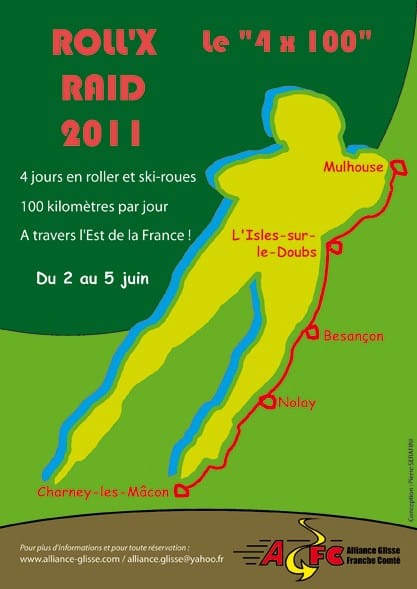 affiche rollx raid 4x100