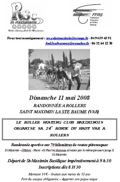 Ronde Roller du Haut-Var 2008 à Saint-Maximin-la-Sainte-Baume (83)