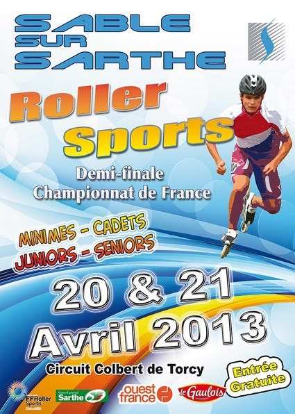 Liste des patineurs engagés à la demi-finale du France Route à Sablé-sur-Sarthe (72)