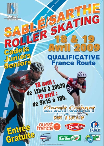 Course nationale de roller 2009 de Sablé sur Sarthe (72)
