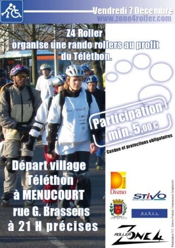 Randonnée roller du Téléthon 2007 à Cergy (95)