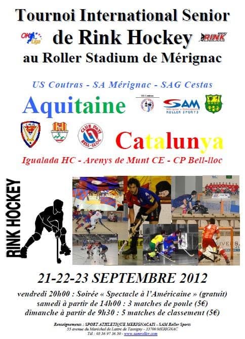 affiche tournoi international rink hockey merignac 2012