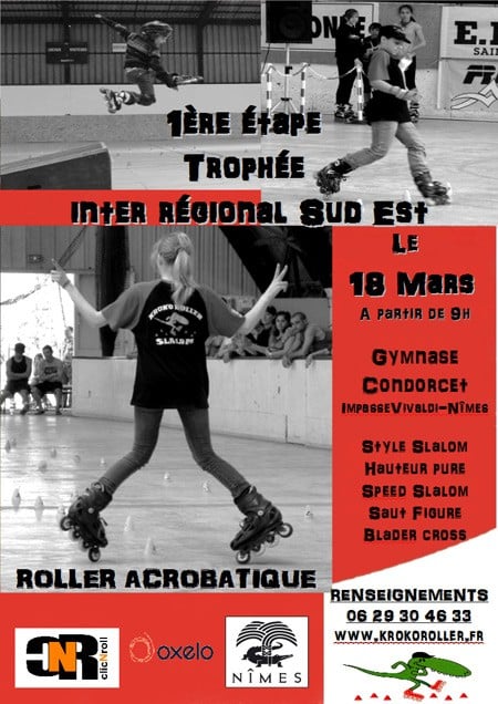 1ère étape du trophée inter-régional de roller freestyle 2012 à Nîmes (30)