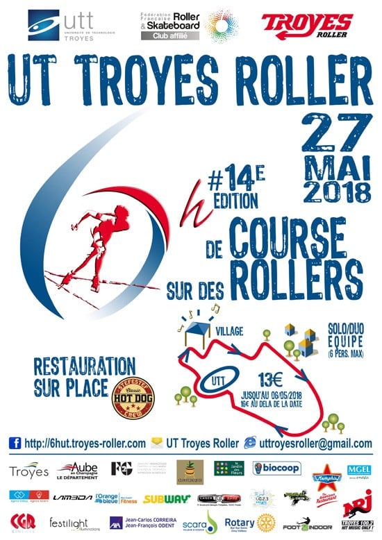 affiche utt troyes roller 2018