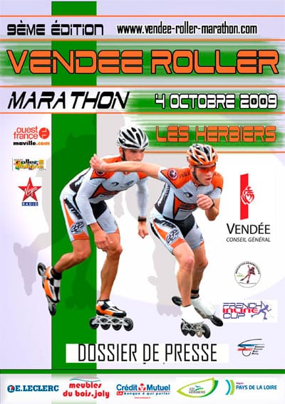 affiche vendee roller marathon 2009