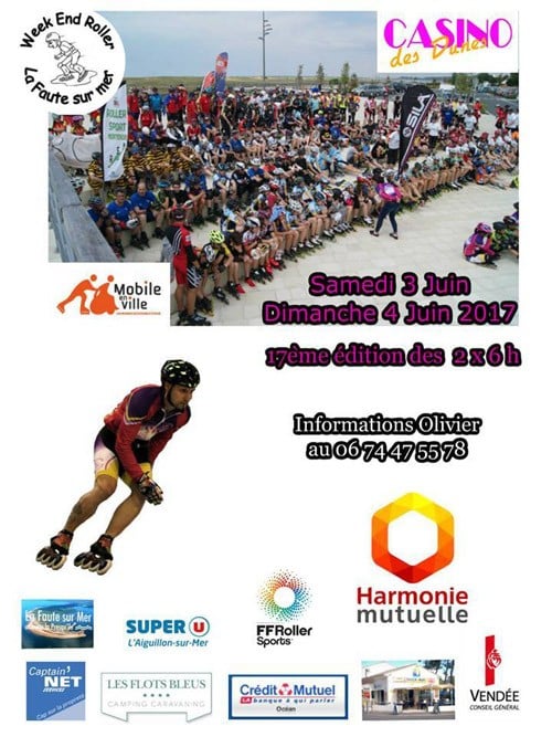 affiche weekend roller faute sur mer 2017