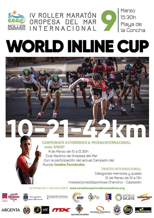 Roller marathon Marina d’Or 2019 à Oropesa-del-Mar (Espagne)