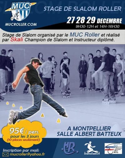 Stage de slalom avec le MUC à Montpellier (34)