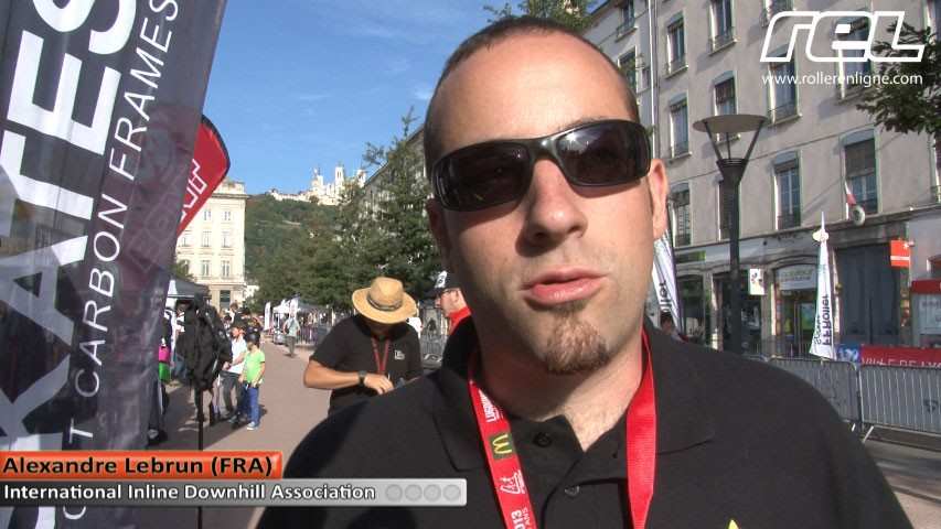 Alexandre Lebrun au mondial de roller descente 2013