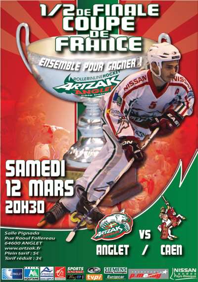 anglet caen affiche demi finale coupe france 2011