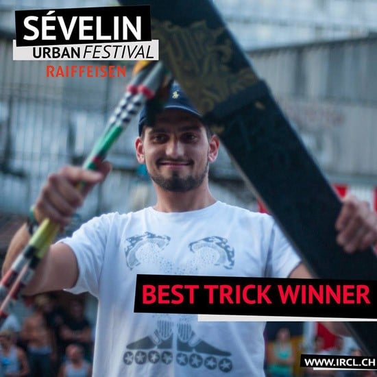 Anthony Pottier remporte le Best Trick du Sévelin Urban Festival 2015 (Suisse)