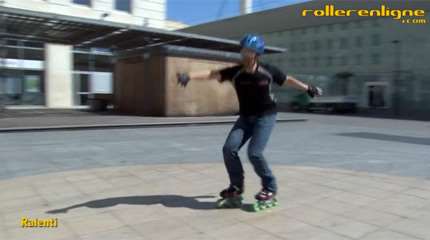 Passer d&rsquo;avant en arrière en roller en faisant un petit saut