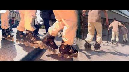Apprendre le tac-tac avant en roller