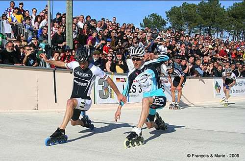 Yann Guyader et Julien Despaux au sprint durant les 3 Pistes