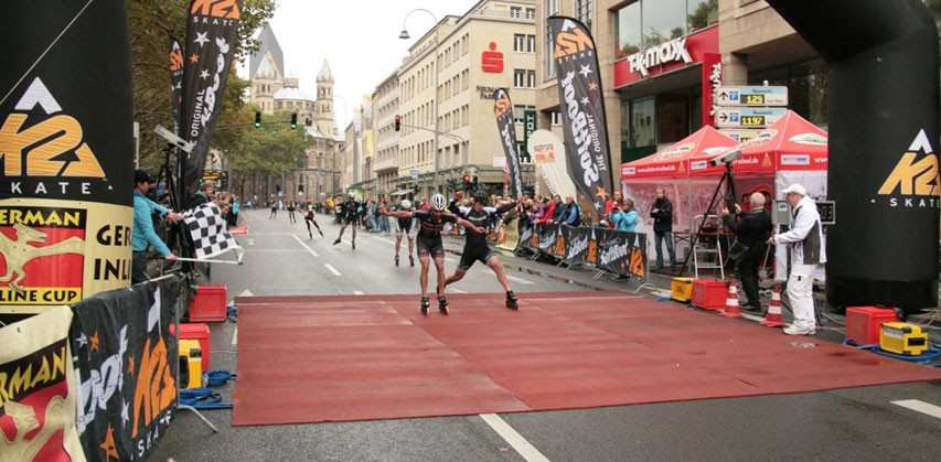 EOSkates cartonne au marathon de Cologne