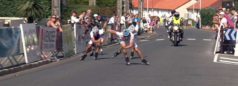 tête de course du marathon aux Herbiers