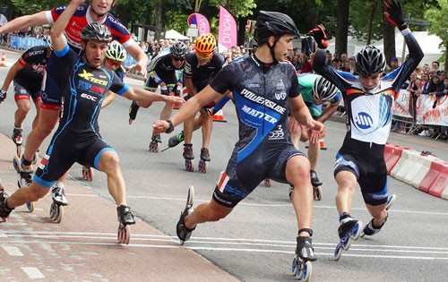 arrivee peloton marathon roller dijon 2016