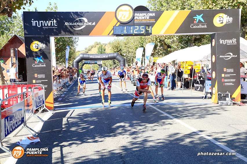 Résultats de la 8ème édition du marathon roller de Pampelune à Puente la Reina 2016 (Espagne)