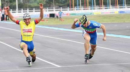 Championnat du monde de roller course 2015 : première journée sur route &#8211; les 100 m