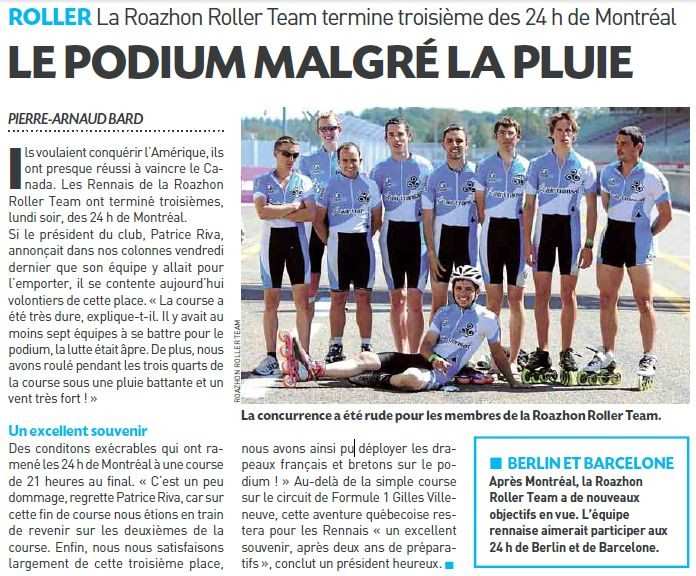 Le podium malgré la pluie