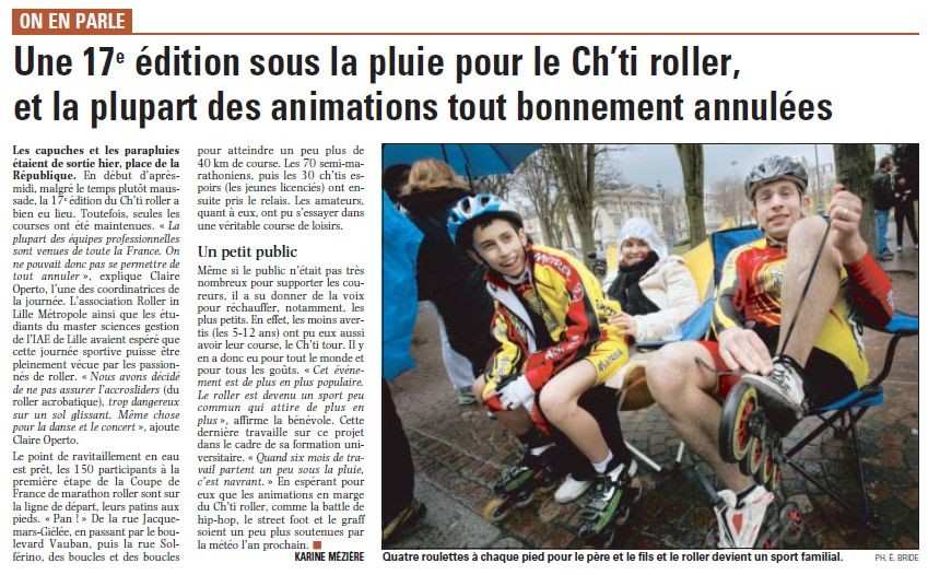 Une 17ème édition sous la pluie pour le Ch&rsquo;ti roller (59)