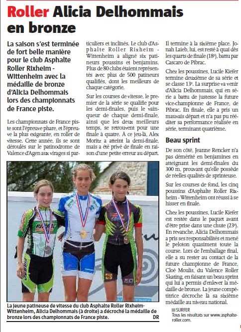 Alicia Delhommais en bronze