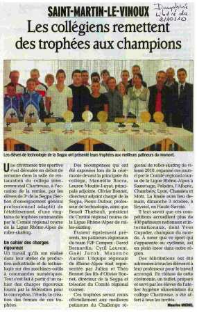 récompenses Challenge Rhône-Alpes