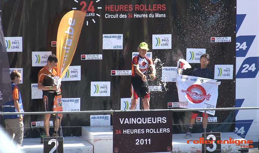 Rphil sur le podium du  Mans 2011