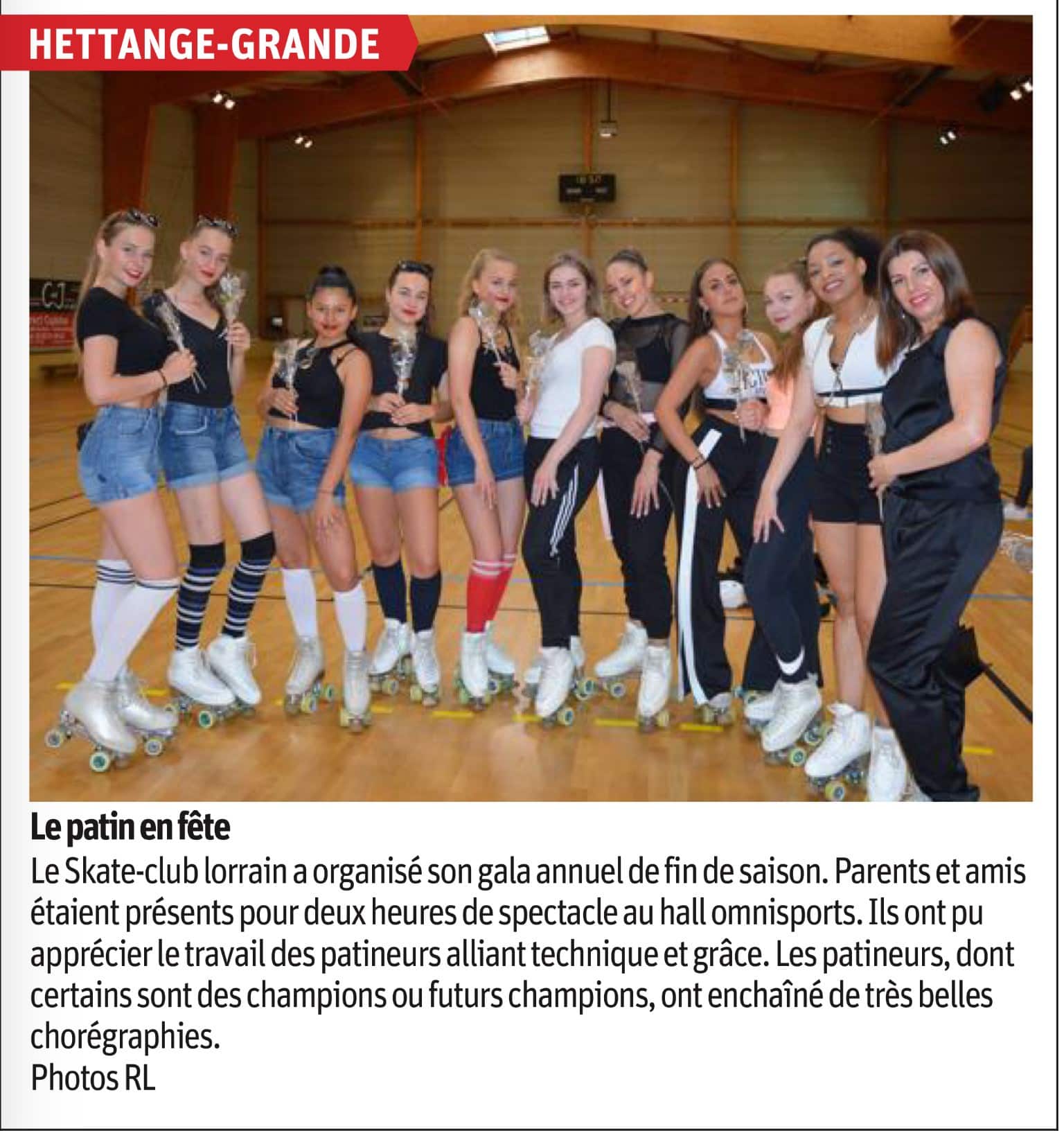 gala 2018 du Skate Club Lorrain Hettange Grande