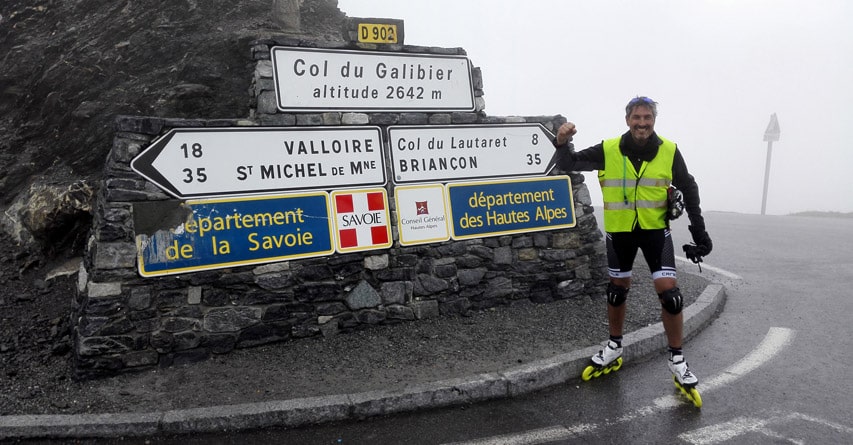 Arrivée en haut du col du Galibier